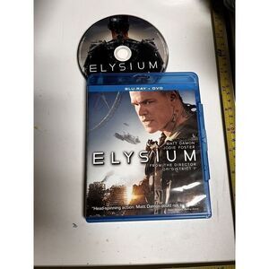 *3/$14 Elysium (Blu-ray No DVD Matt Damon & Jodie Foster Sci-fi Action Movie BFV
